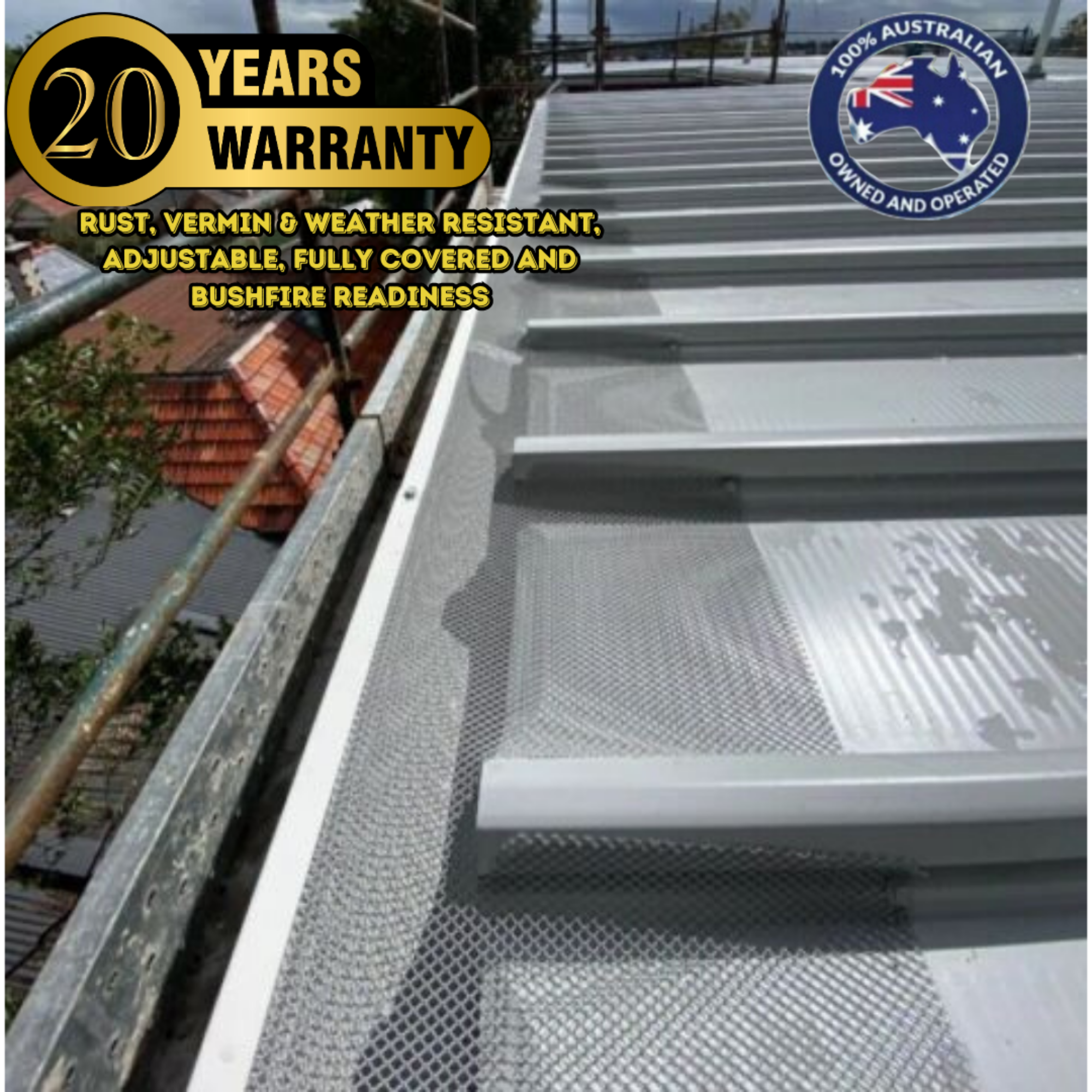 4mm Klip-Lok - Box Gutter Guard Kit (500mm wide)