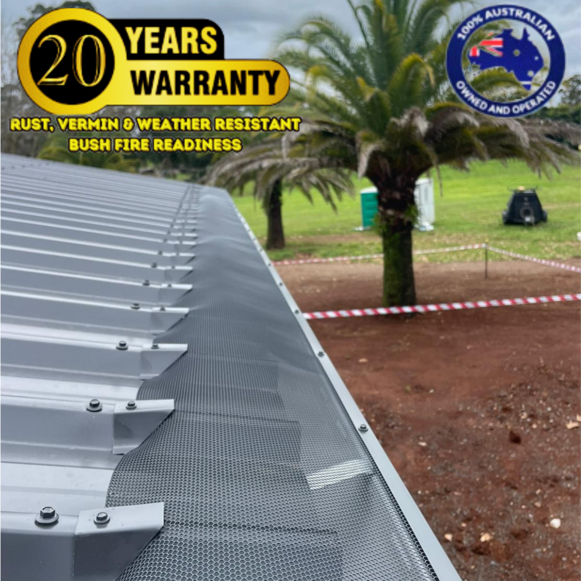 3mm X 4mm - Trimdek Roof - DIY Gutter Guard Kit ($12.40 per metre)