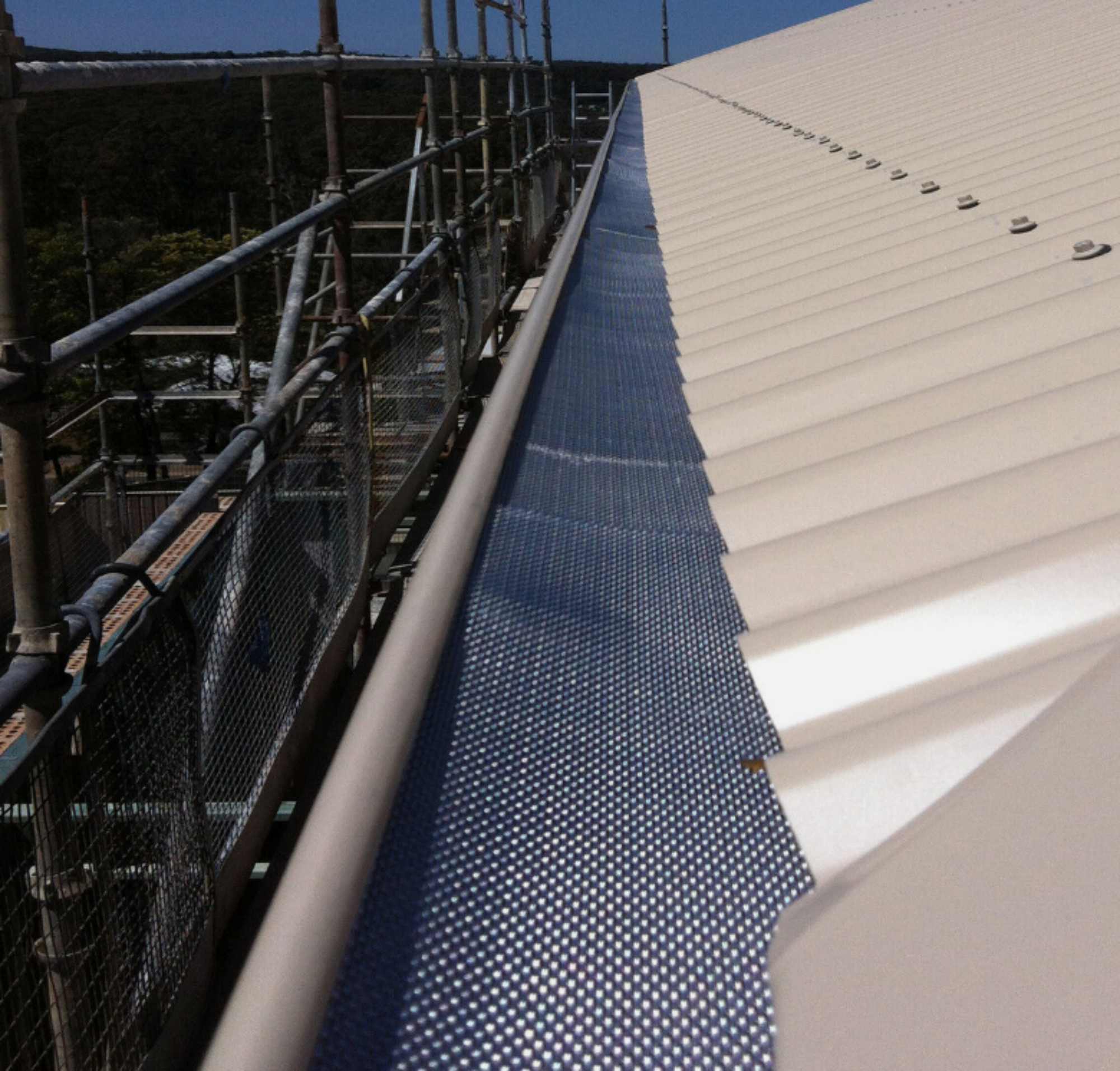 Flat Silver Aluminium Gutter Guards